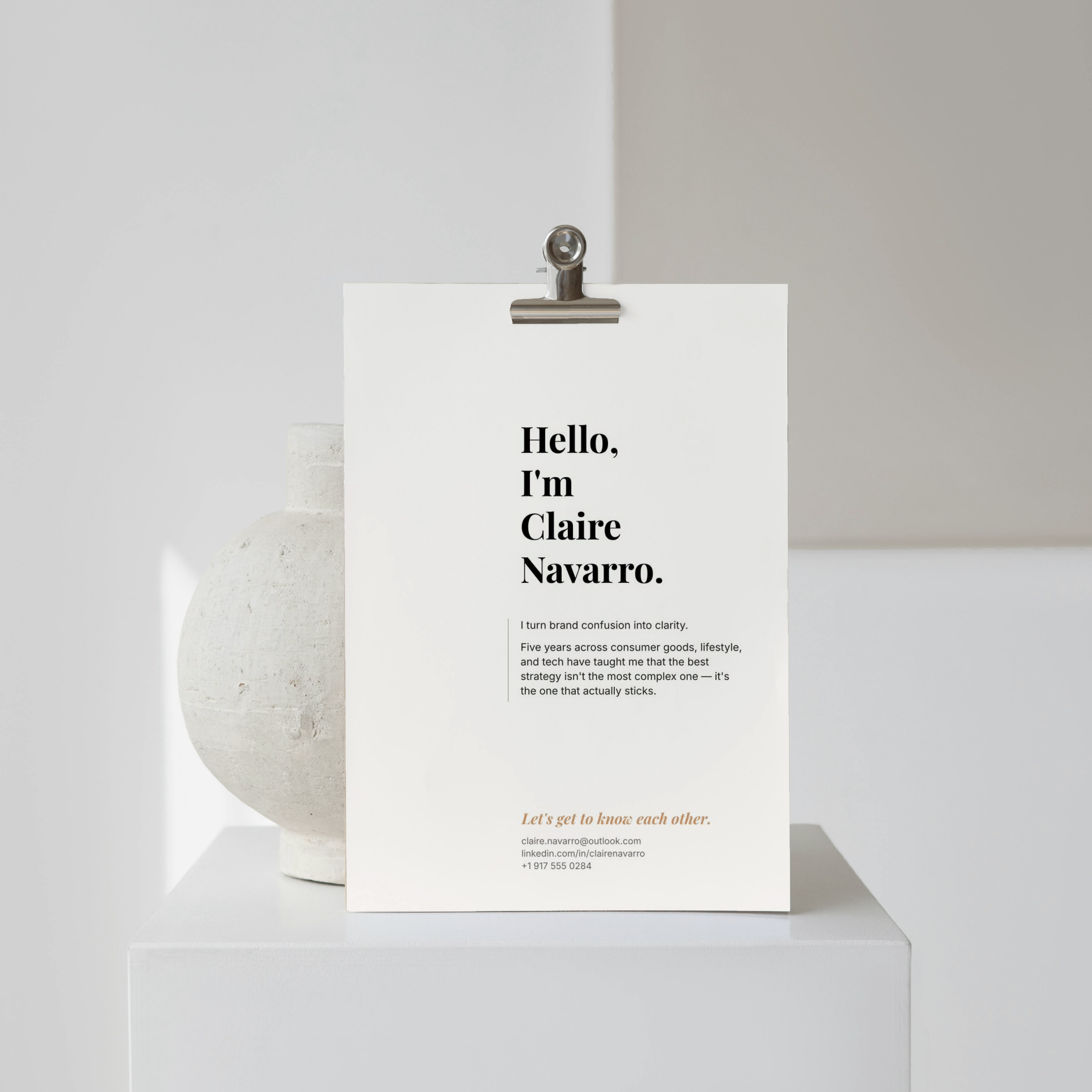 Brand Strategist Resume + Content Strategy Template